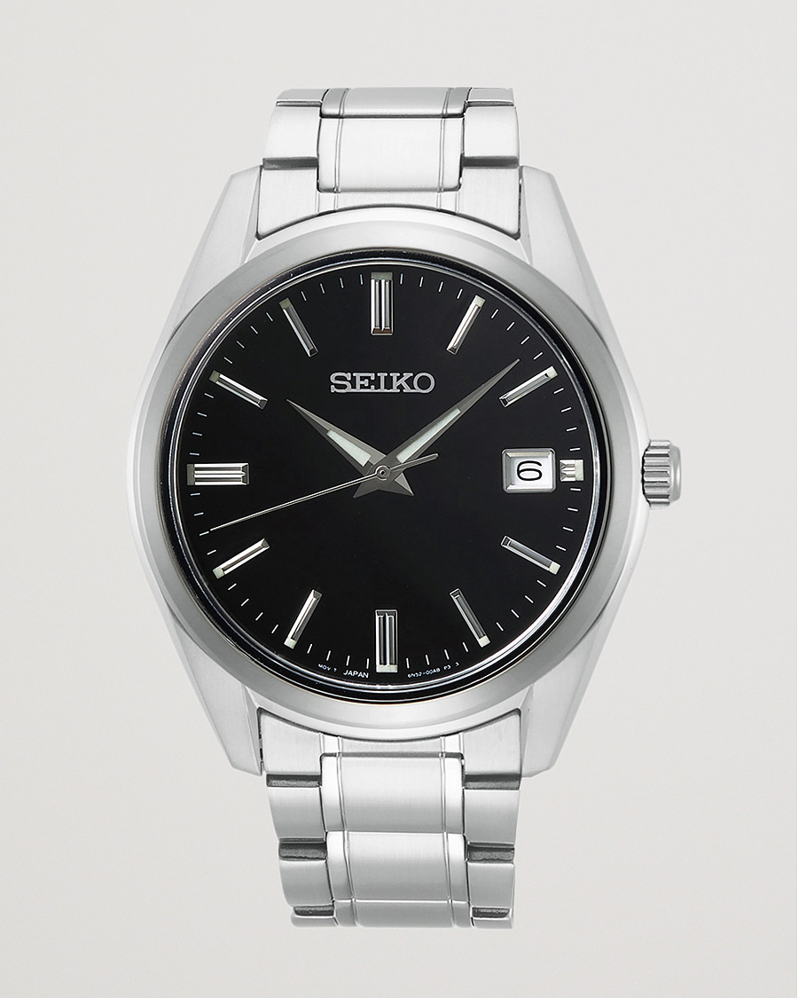 Herre | Seiko Sapphire 40mm Steel Black Dial | Seiko | Sapphire 40mm Steel Black Dial