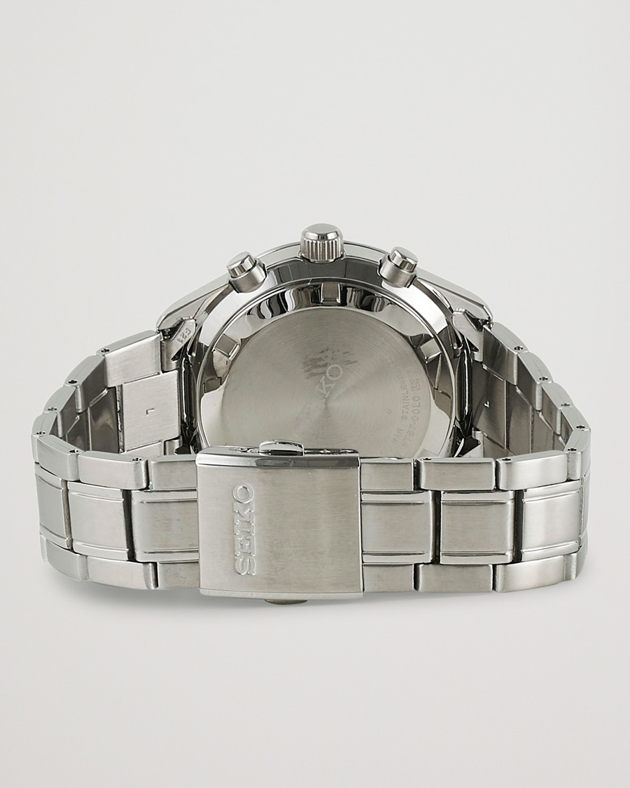 Herre | Seiko Chronograph 42mm Steel Black Dial | Seiko | Chronograph 42mm Steel Black Dial