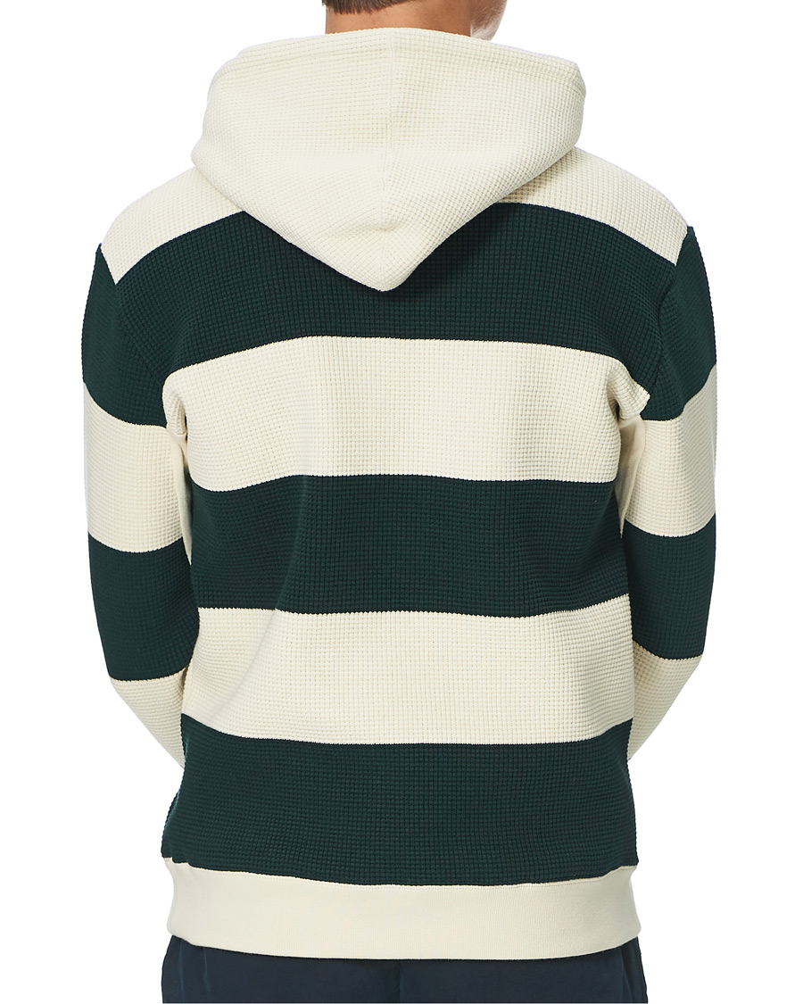 Herre | Trøjer | BEAMS PLUS | Thermal Hoodie White/Green