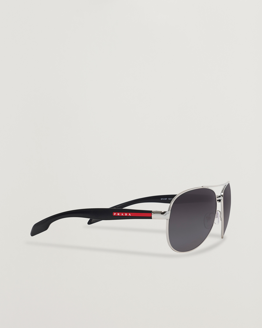 Herre | Prada Linea Rossa 0PS 53PS Polarized Sunglasses Silver | Prada Linea Rossa | 0PS 53PS Polarized Sunglasses Silver