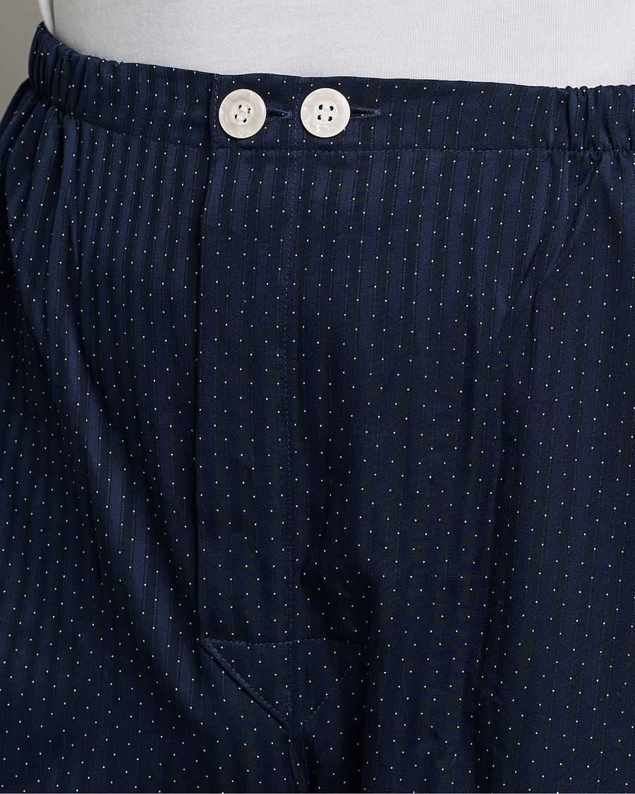 Herre | Pyjamas & Morgenkåber | Derek Rose | Royal Piped Cotton Pyjama Set Navy