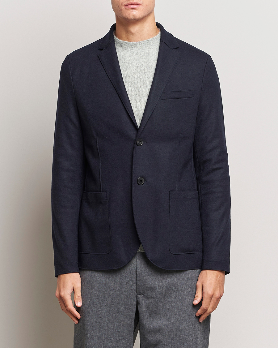 Herre | Blazere & jakker | Harris Wharf London | Two Button Vented Superfine Merino Blazer Navy