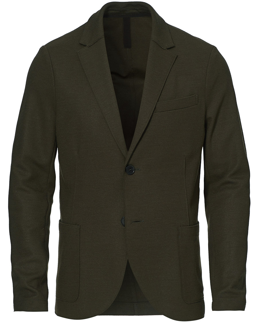 Herre | Blazere & jakker | Harris Wharf London | Two Button Vented Superfine Merino Blazer Moss Green