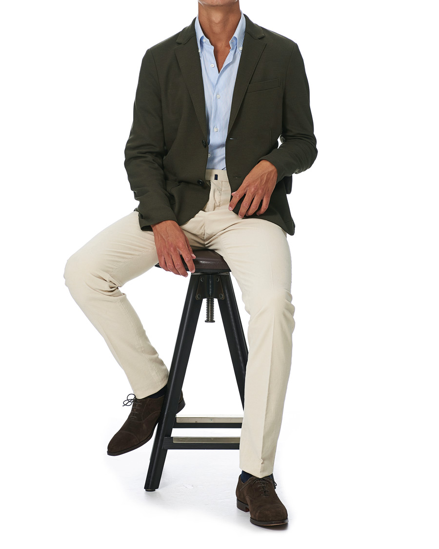 Herre | Blazere & jakker | Harris Wharf London | Two Button Vented Superfine Merino Blazer Moss Green