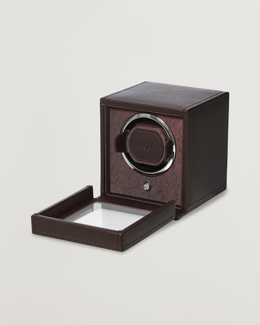 Herre | Ure- & smykkeæsker | WOLF | Cub Single Winder With Cover Dark Brown