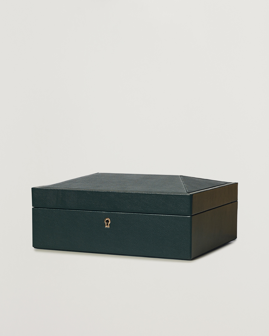 Herr |  | WOLF | British Racing Green 8 Piece Watch Box