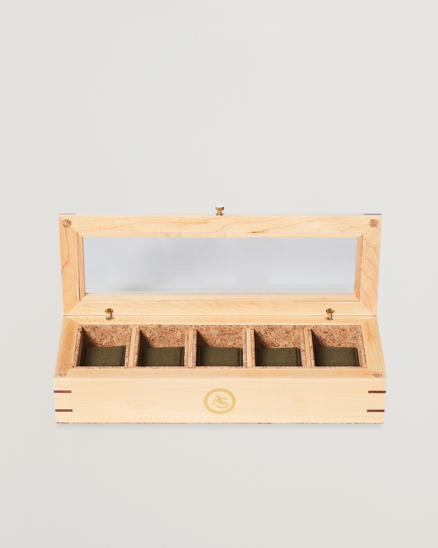 Herre | WOLF Analog/Shift Flatiron ll 5 Piece Watch Box | WOLF | Analog/Shift Flatiron ll 5 Piece Watch Box