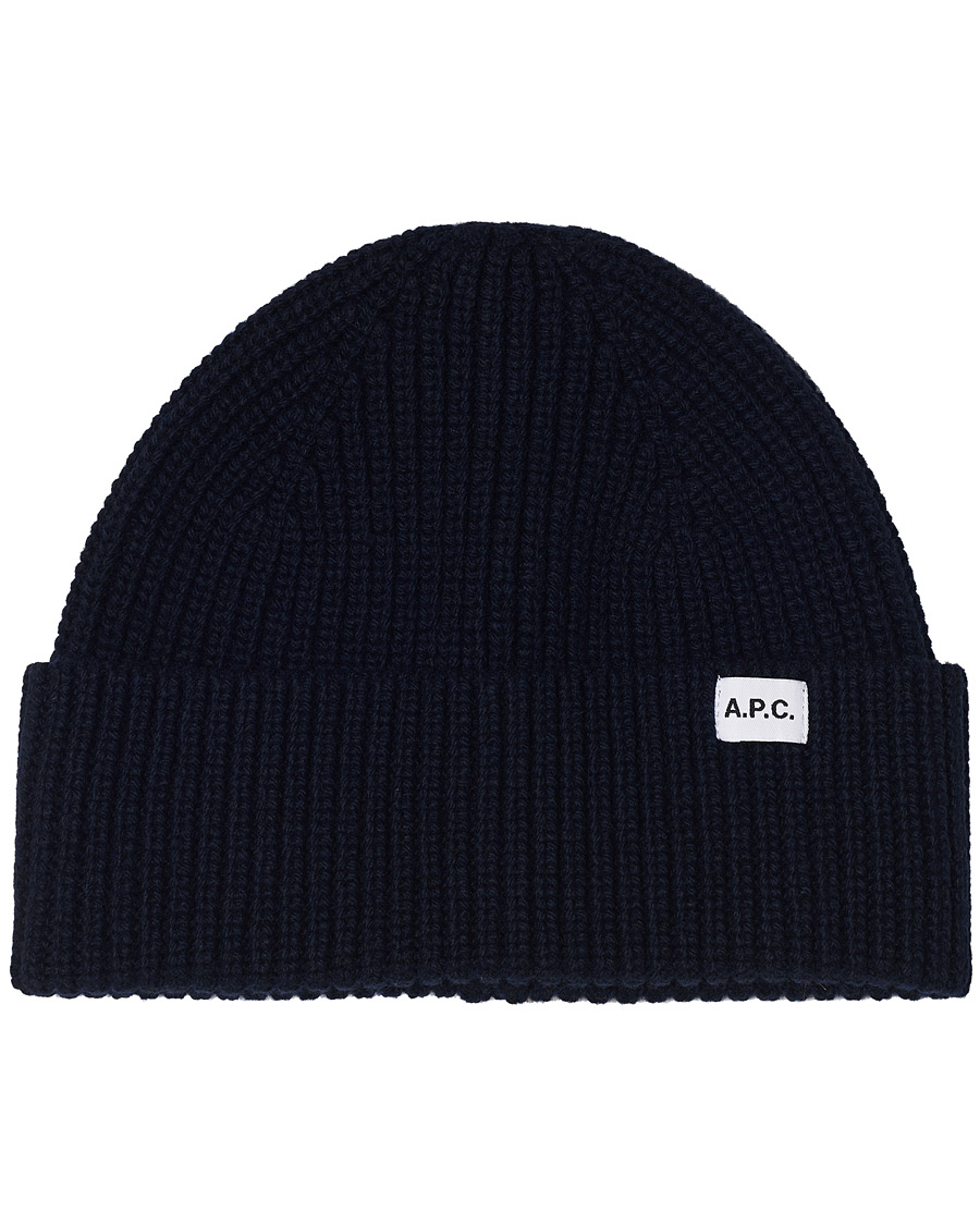 Herre | A.P.C. Rib Wool Beanie Navy | A.P.C. | Rib Wool Beanie Navy