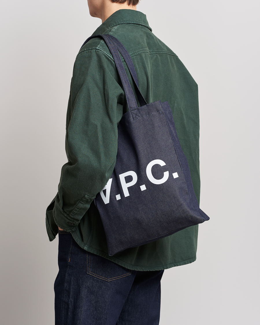 Herre | A.P.C. Laure Tote Bag Indigo | A.P.C. | Laure Tote Bag Indigo