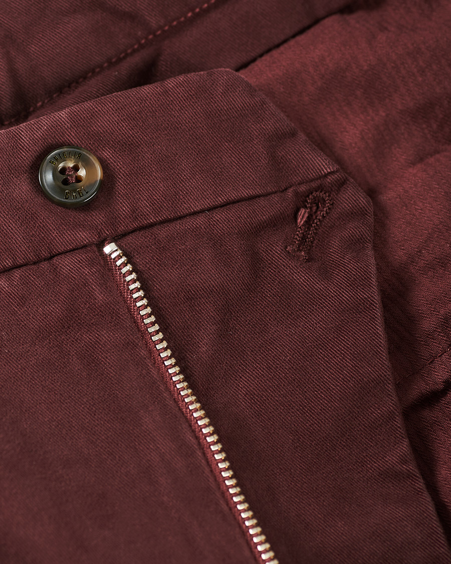 Herre | Bukser | Briglia 1949 | Easy Fit Cotton Stretch Chino Burgundy