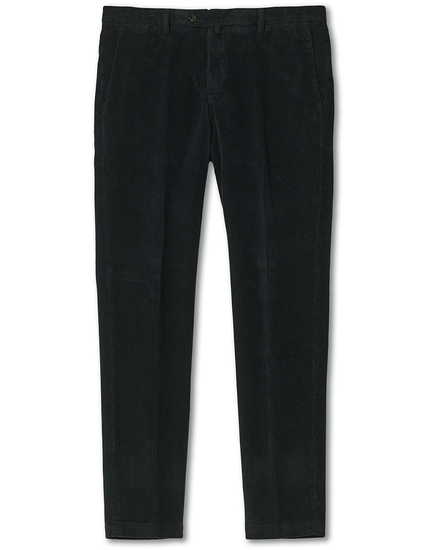 Herre | Bukser | Briglia 1949 | Slim Fit Corduroy Trousers Black