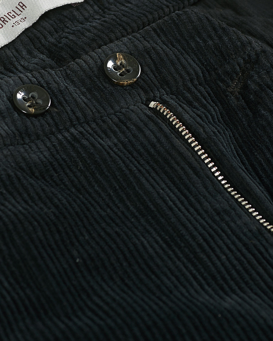 Herre | Bukser | Briglia 1949 | Slim Fit Corduroy Trousers Black