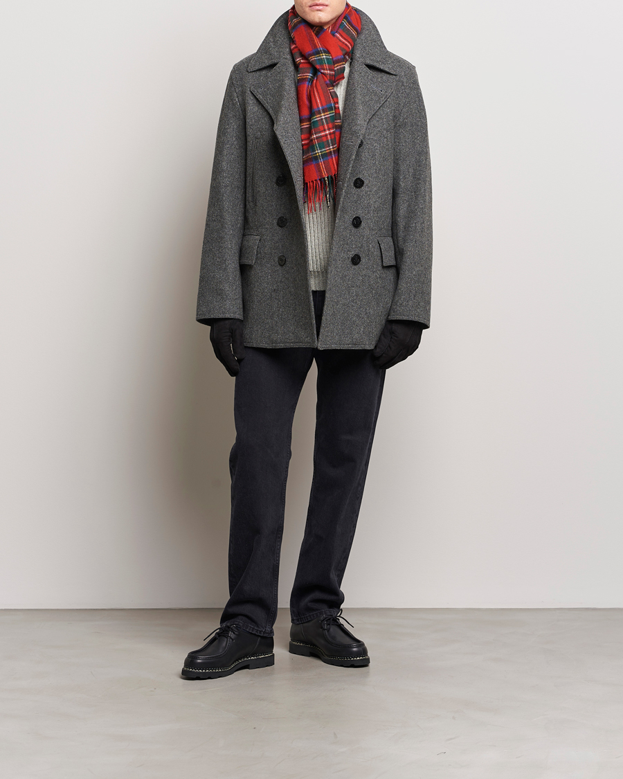 Herre | Jakker | Gloverall | Churchill Reefer Peacoat Grey