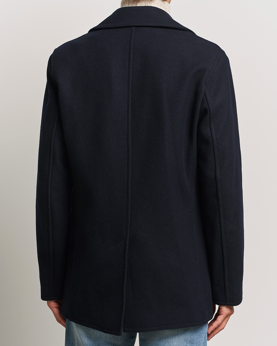 Herre | Jakker | Gloverall | Churchill Reefer Peacoat Navy