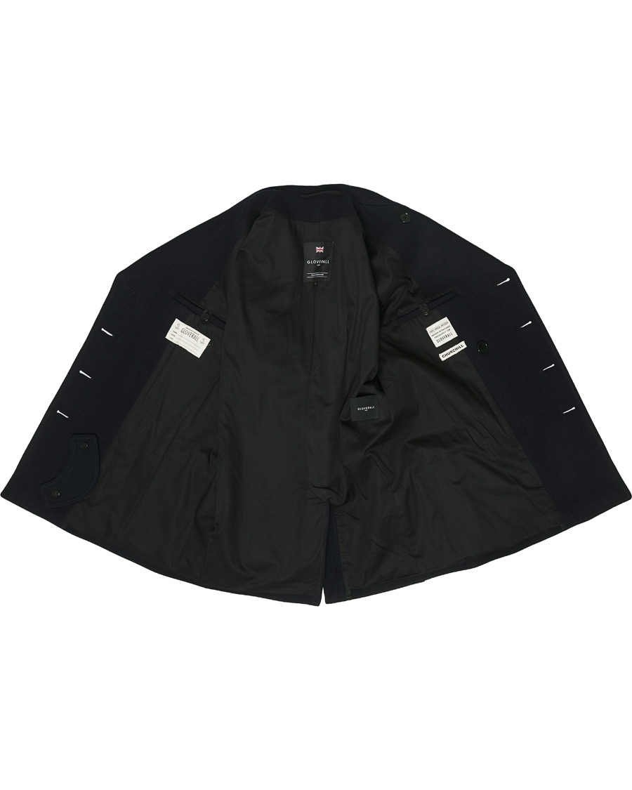 Herre | Jakker | Gloverall | Churchill Reefer Peacoat Navy