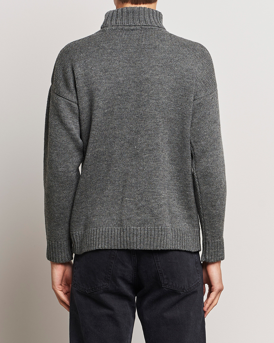 Herre | Trøjer | Gloverall | Submariner Chunky Wool Roll Neck Grey