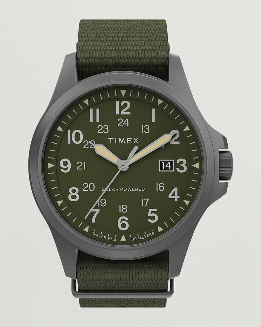 Herre | Timex Field Post Solar Watch 41mm Green Dial | Timex | Field Post Solar Watch 41mm Green Dial
