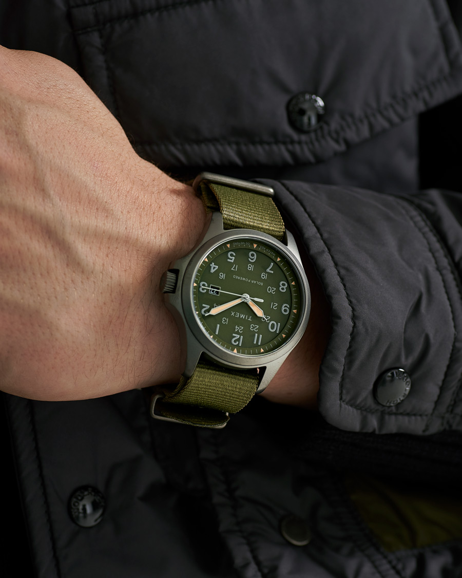 Herre | Ure | Timex | Field Post Solar Watch 41mm Green Dial