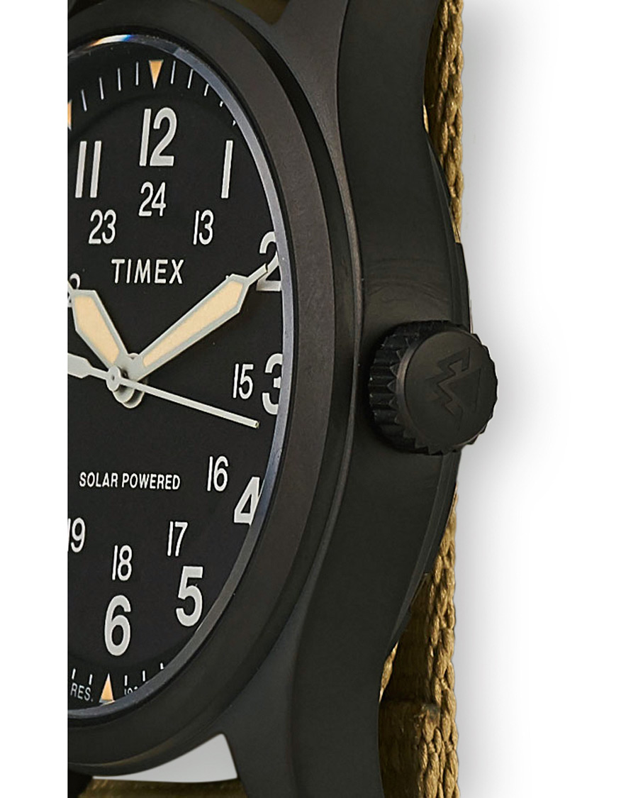 Herre | Timex Field Post Solar Watch 36mm Green/Black | Timex | Field Post Solar Watch 36mm Green/Black