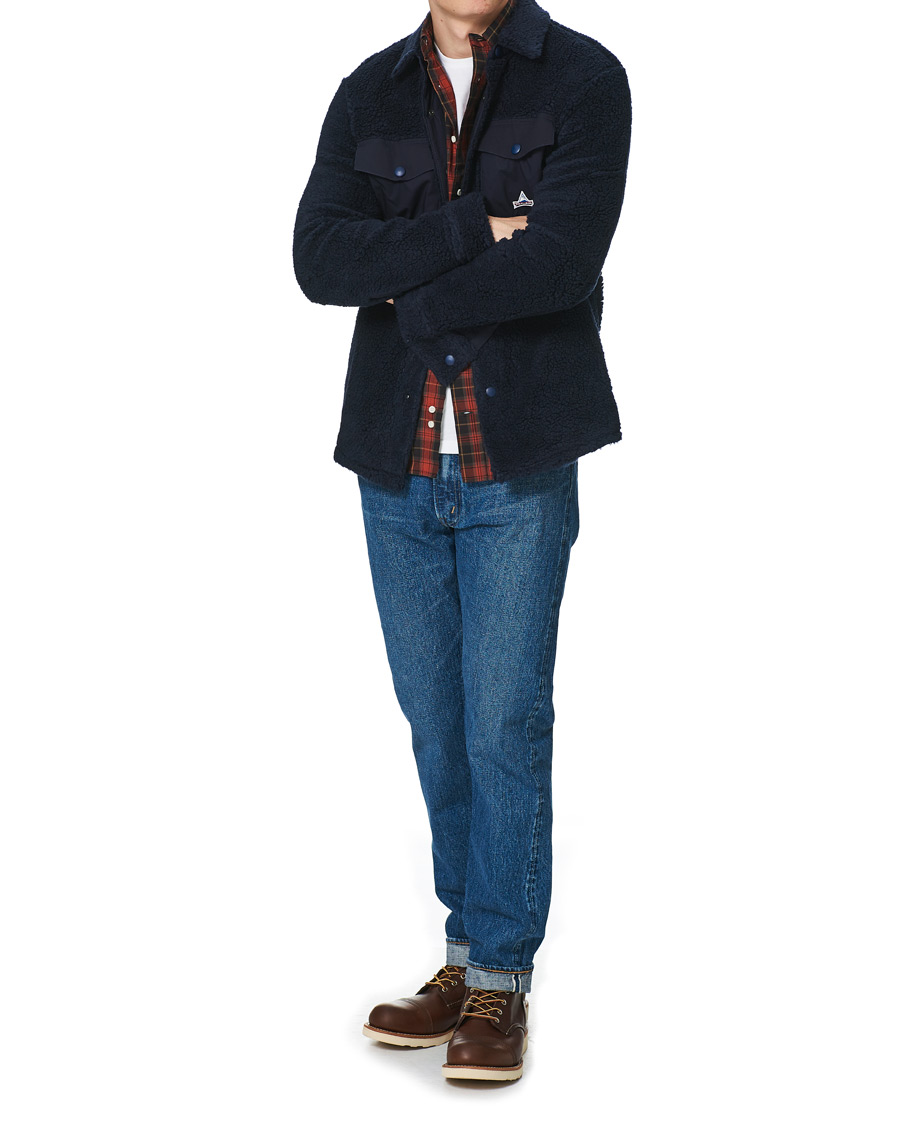 Herre | Skjorter | Holubar | M155 Fleece Overshirt Dark Blue