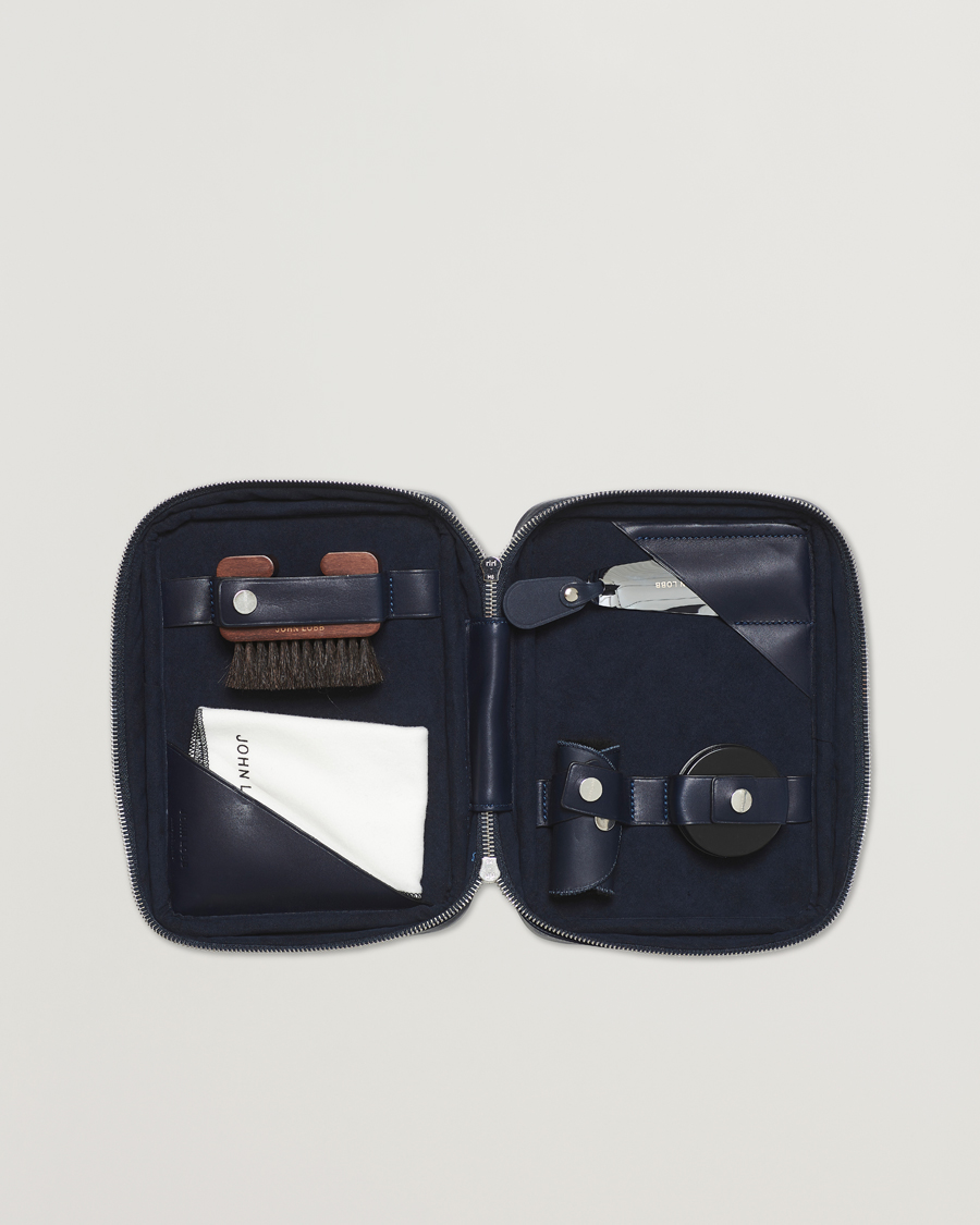 Herre | Skopleje | John Lobb | Shoe Care Travel Case Navy