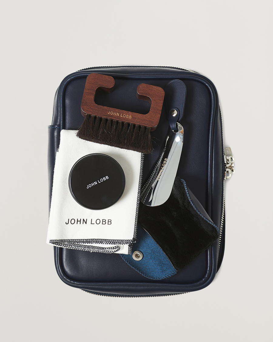 Herre | Skopleje | John Lobb | Shoe Care Travel Case Navy