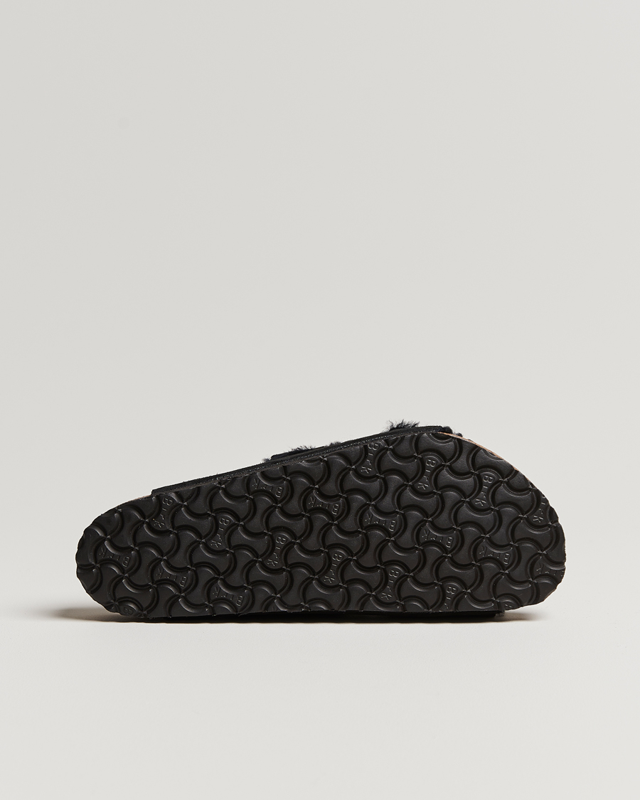 Herre | | BIRKENSTOCK | Arizona Shearling Classic Footbed Black Suede