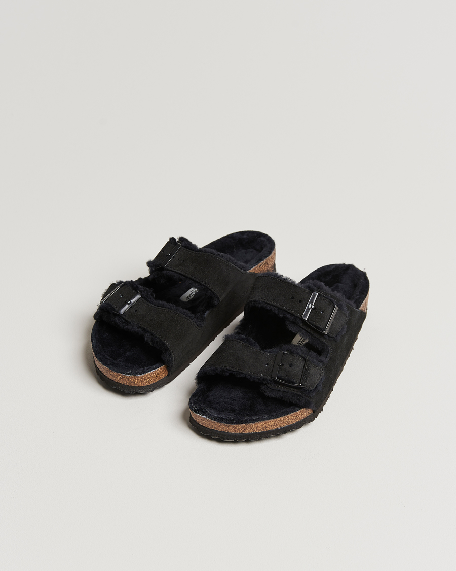 Herre | Contemporary Creators | BIRKENSTOCK | Arizona Shearling Classic Footbed Black Suede