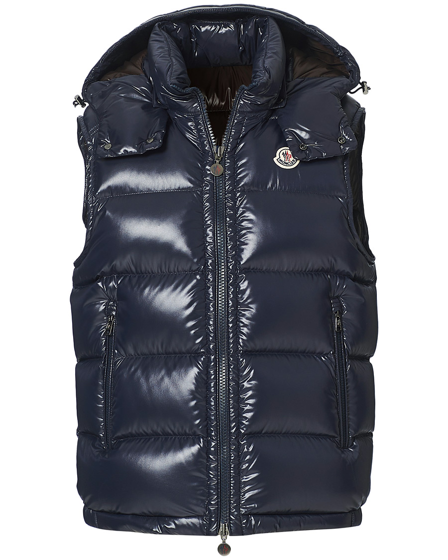 Herre | Jakker | Moncler | Bormes Hooded Down Vest Navy