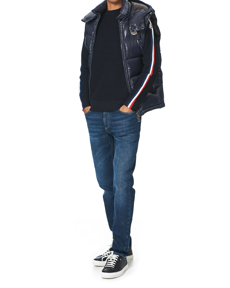 Herre | Jakker | Moncler | Bormes Hooded Down Vest Navy