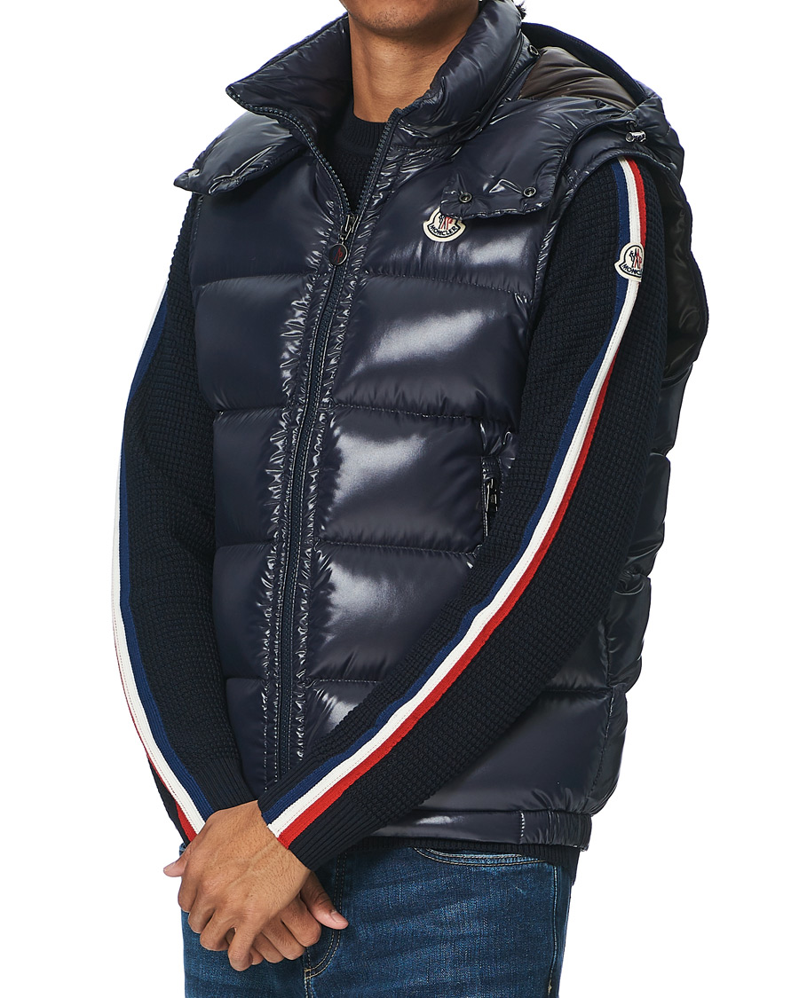 Herre | Jakker | Moncler | Bormes Hooded Down Vest Navy