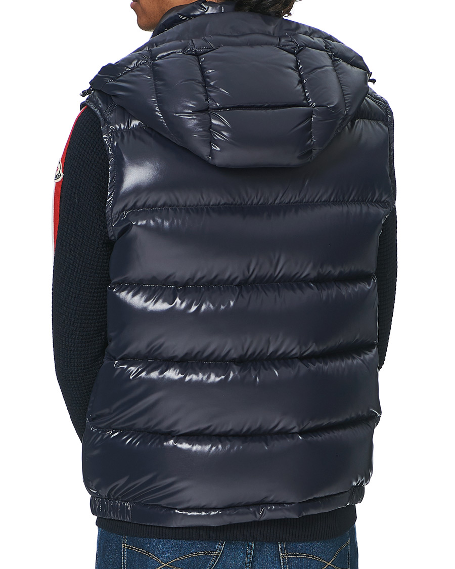 Herre | Jakker | Moncler | Bormes Hooded Down Vest Navy