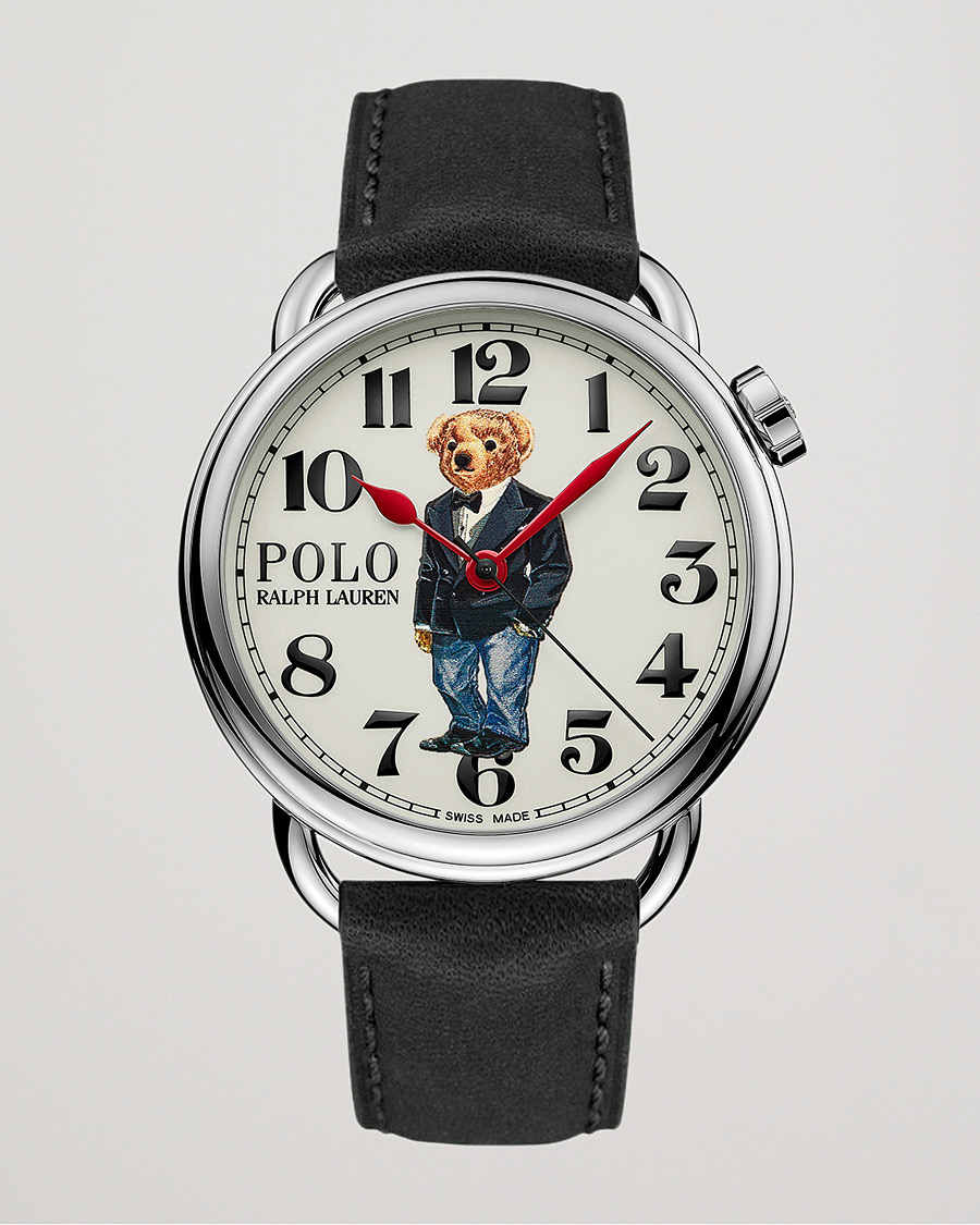 Herre | Polo Ralph Lauren 42mm Automatic Denim Tux Bear White Dial | Polo Ralph Lauren | 42mm Automatic Denim Tux Bear White Dial