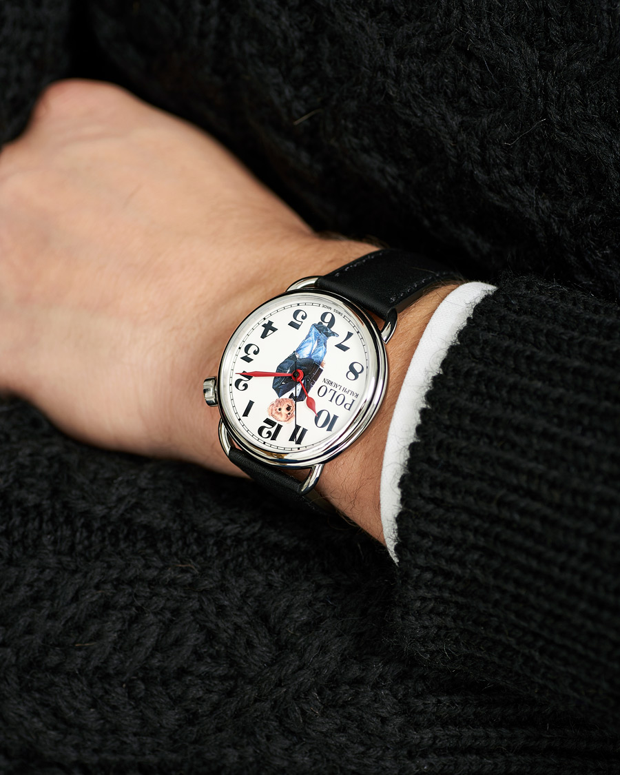 Herre | Polo Ralph Lauren 42mm Automatic Denim Tux Bear White Dial | Polo Ralph Lauren | 42mm Automatic Denim Tux Bear White Dial