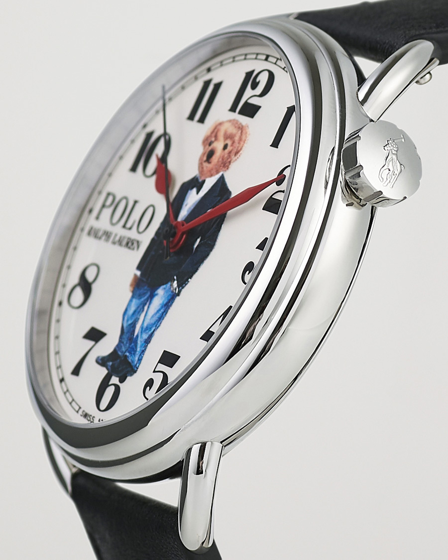 Herre | Polo Ralph Lauren 42mm Automatic Denim Tux Bear White Dial | Polo Ralph Lauren | 42mm Automatic Denim Tux Bear White Dial
