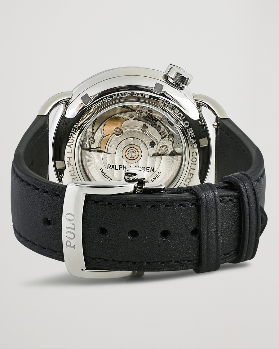 Herre | Læderrem | Polo Ralph Lauren | 42mm Automatic Denim Tux Bear White Dial