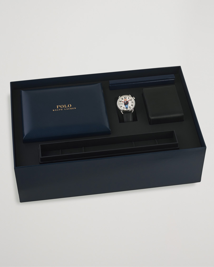 Herre | Læderrem | Polo Ralph Lauren | 42mm Automatic Denim Tux Bear White Dial