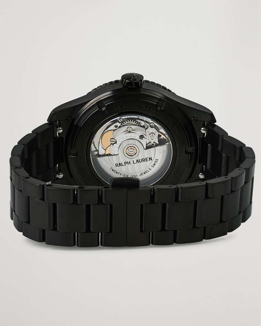Herre | Polo Ralph Lauren 42mm Automatic Pony Player Black Dial | Polo Ralph Lauren | 42mm Automatic Pony Player Black Dial