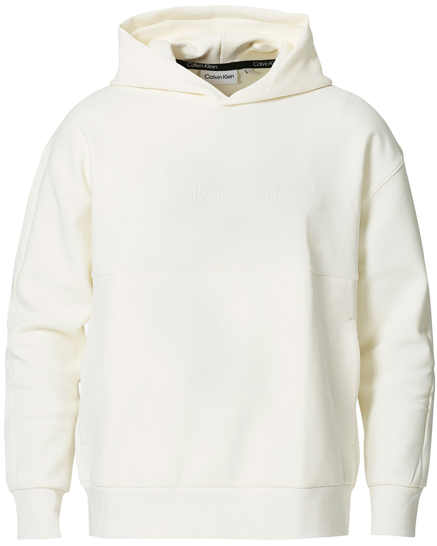 Herre | Trøjer | Calvin Klein | Comfort Debossed Logo Hoodie White