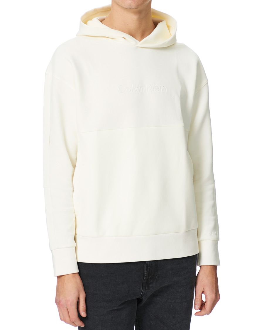 Herre | Trøjer | Calvin Klein | Comfort Debossed Logo Hoodie White