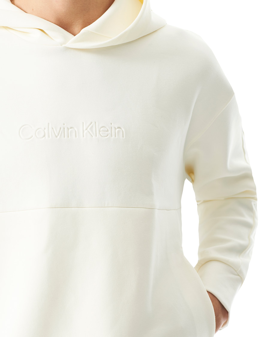 Herre | Trøjer | Calvin Klein | Comfort Debossed Logo Hoodie White