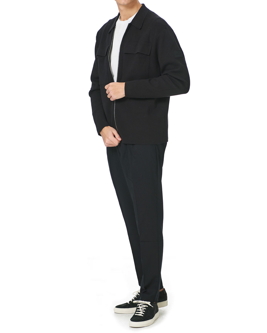 Herre | Trøjer | Calvin Klein | Punto Milano Full Zip Cardigan Black