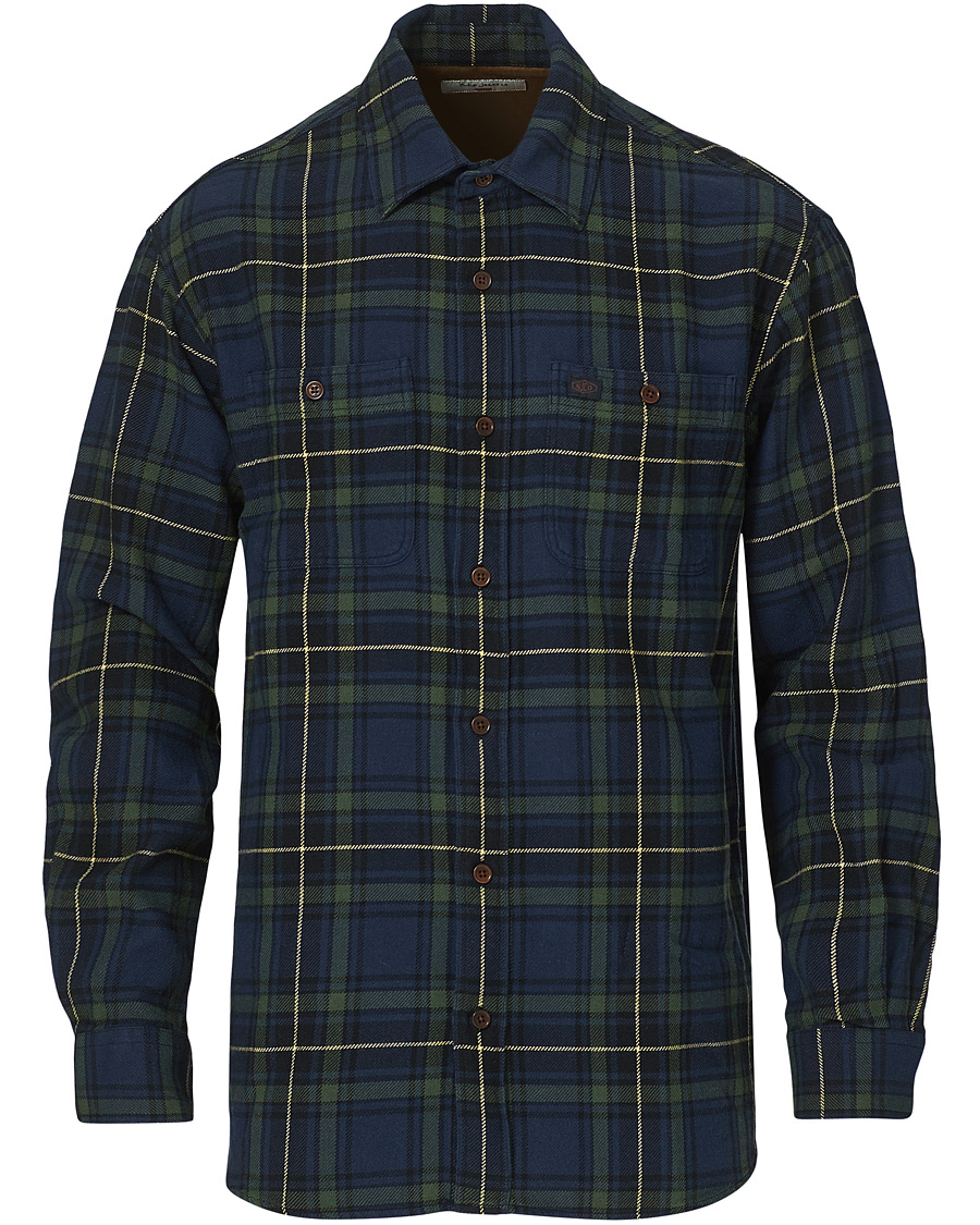 Herre | Skjorter | Nudie Jeans | Filip Flannel Checked Shirt Navy