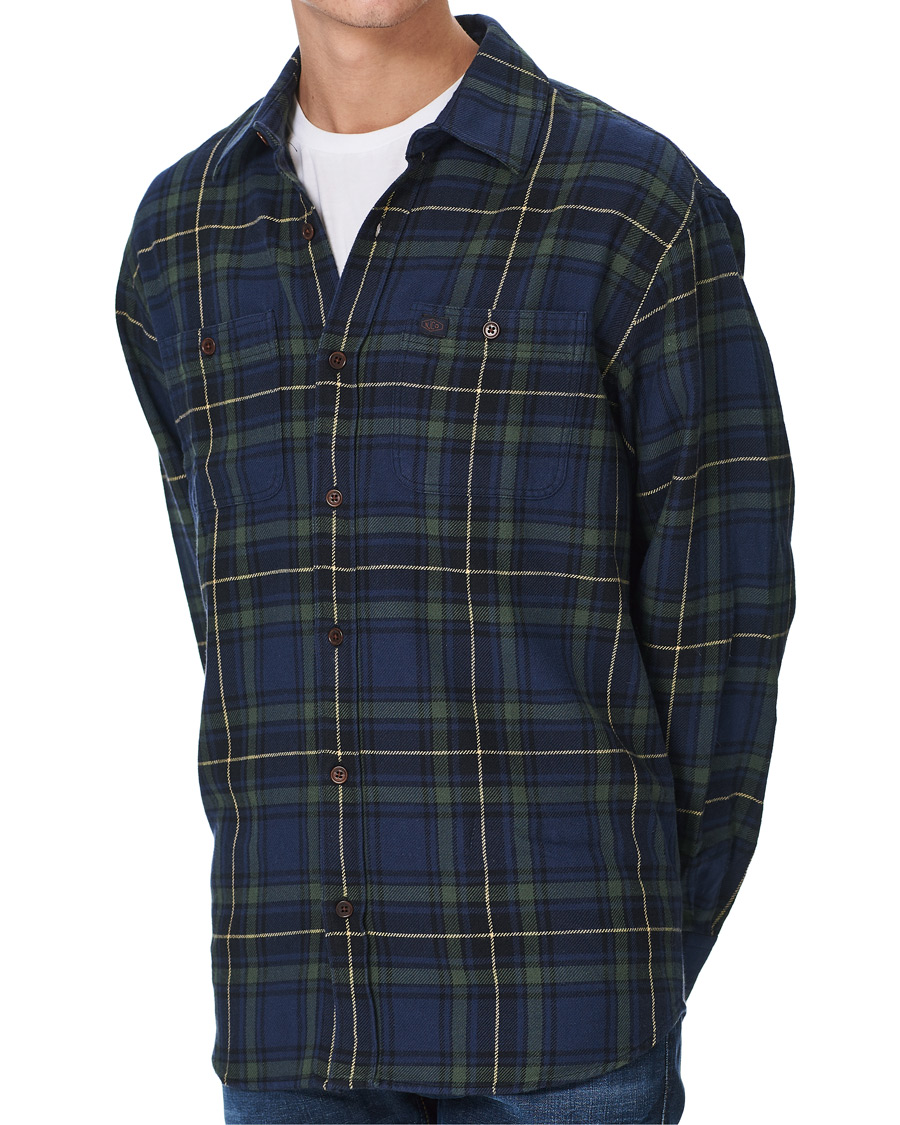 Herre | Skjorter | Nudie Jeans | Filip Flannel Checked Shirt Navy