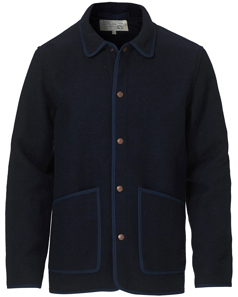 Herre | Jakker | Nudie Jeans | Fred Boiled Wool Jacket Navy