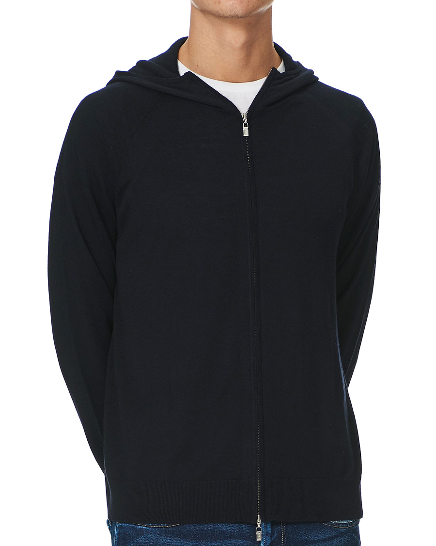Herre | Trøjer | Tiger of Sweden | Navette Knitted Merino Sweater Dark Navy
