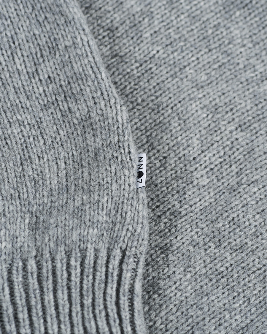 Herre | Trøjer | NN07 | Nick Knitted Merino Mock Neck Grey Mel