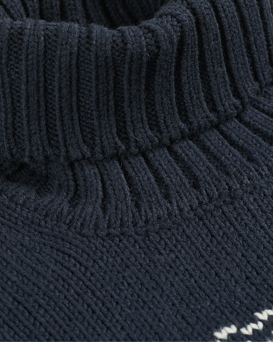 Herre | Trøjer | NN07 | Stein Fair Isle Wool Rollneck Navy