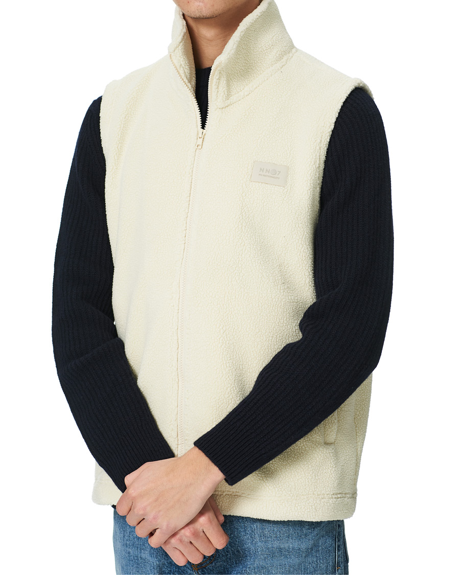 Herre | Trøjer | NN07 | Nil Recycled Fleece Vest Ecru