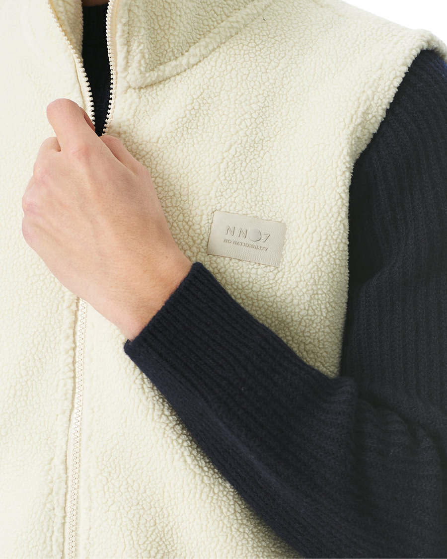 Herre | Trøjer | NN07 | Nil Recycled Fleece Vest Ecru